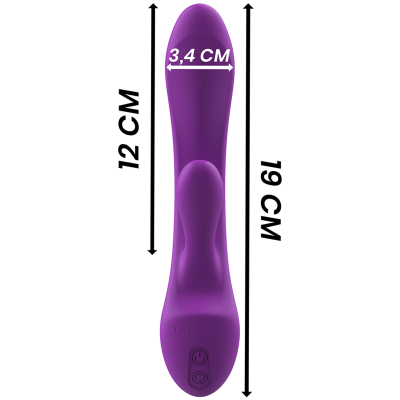 INTENSE - VIBRADOR LUIGI COELHO SILICONE LÍQUIDO ROXO - Sexshoptuga  Sexshoptuga 