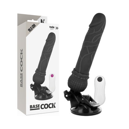 BASECOCK - VIBRADOR DE CONTROLE REMOTO NATURAL REALISTA 19.5 CM -O- 4 CM - Sexshoptuga 