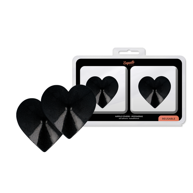 COQUETTE CHIC DESIRE - CAPAS DE BICOS BLACK HEARTS - Sexshoptuga  Sexshoptuga 