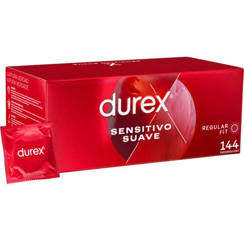 DUREX - SUAVE SENSÍVEL 144 UNIDADES - Sexshoptuga  Sexshoptuga 