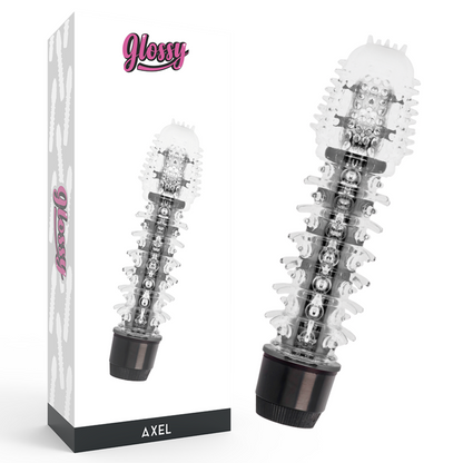 GLOSSY - VIBRADOR AXEL PRETO - Sexshoptuga 