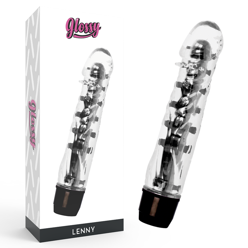 GLOSSY - VIBRADOR LENNY PRETO - Sexshoptuga  Sexshoptuga 