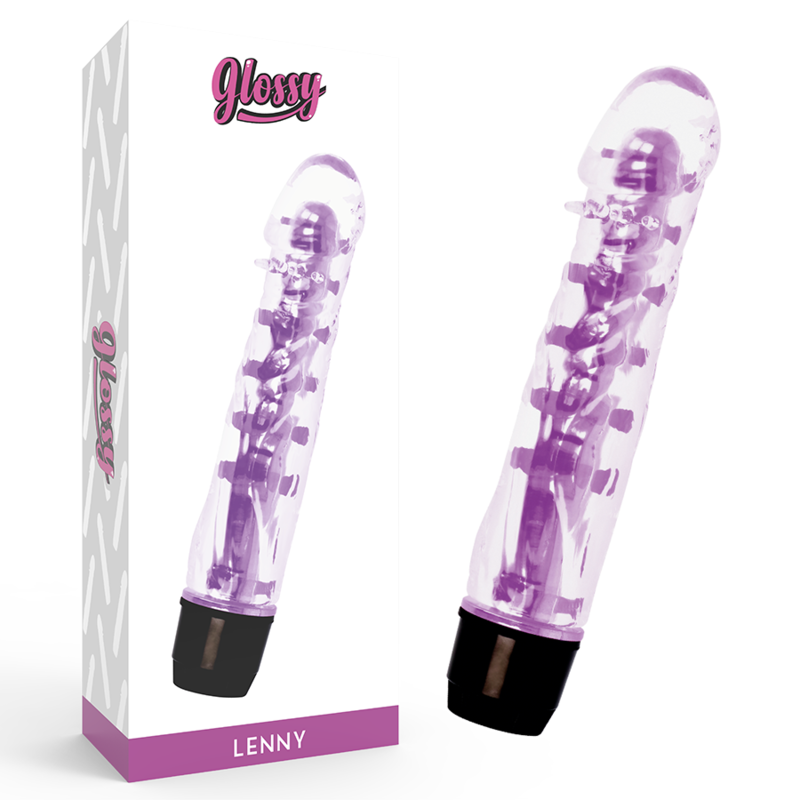 GLOSSY - VIBRADOR LENNY ROXO - Sexshoptuga  Sexshoptuga 