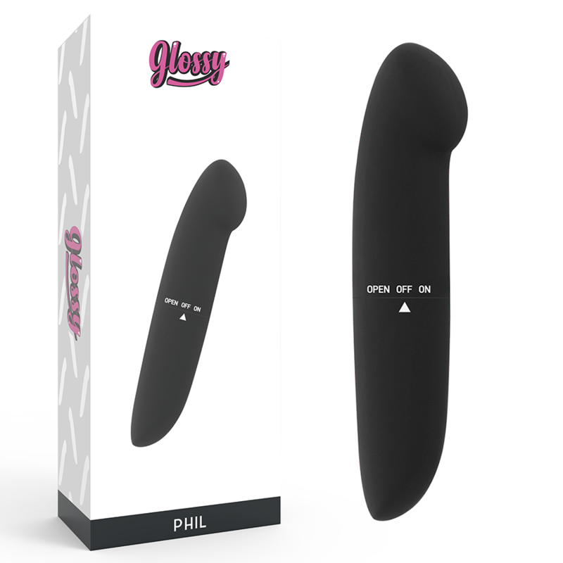 GLOSSY - VIBRADOR PHIL PRETO - Sexshoptuga  Sexshoptuga 