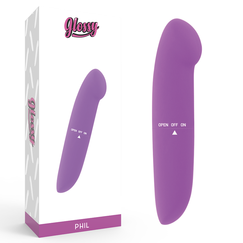 GLOSSY - VIBRADOR PHIL ROXO - Sexshoptuga 