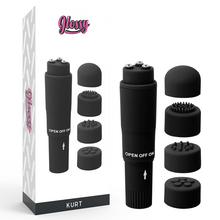 GLOSSY - MASSAGER DE BOLSO KURT PRETO - Sexshoptuga 