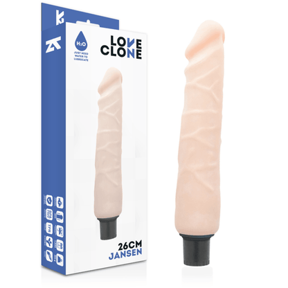 LOVECLONE - VIBRADOR AUTO LUBRIFICANTE JANSEN 26 CM -O- 4.2 CM - Sexshoptuga 