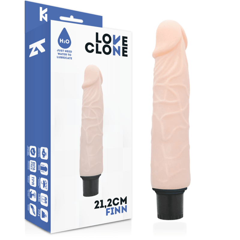 LOVECLONE - VIBRADOR AUTO LUBRIFICANTE FINN 21.2 CM -O- 3.8 CM - Sexshoptuga 