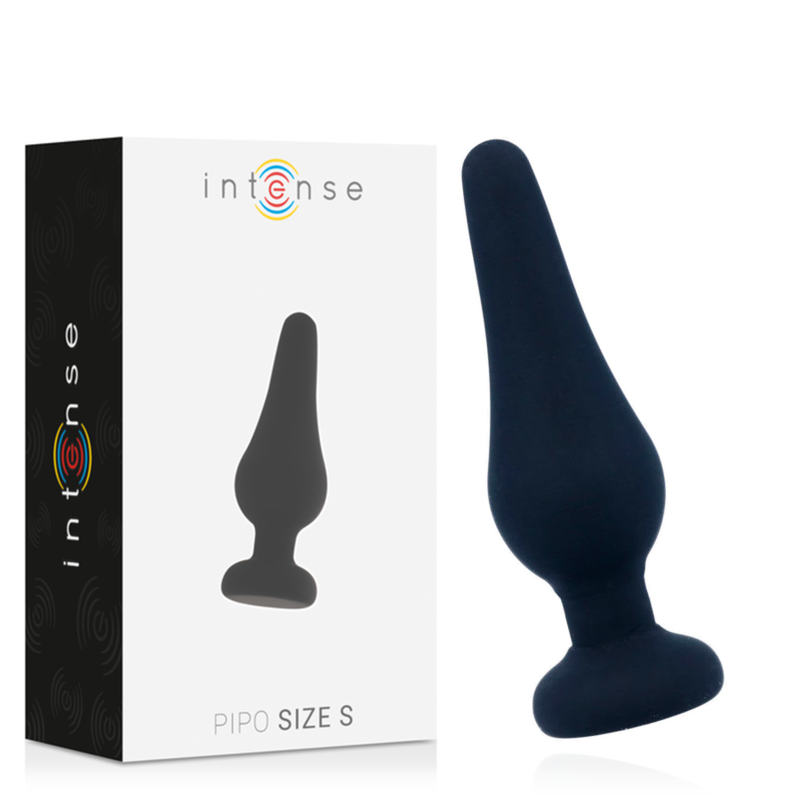 INTENSE - PLUG ANAL PIPO S SILICONE PRETO 9,8 CM - Sexshoptuga  Sexshoptuga 