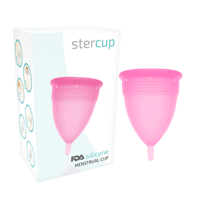 STERCUP - COPO MENSTRUAL DE SILICONE FDA ROSA - TAMANHO S - Sexshoptuga 