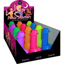 KHEPER GAMES - NEON SHOTS FORMA DE PÊNIS 1 UNIDADE (COR ALEATÓRIA) - Sexshoptuga 