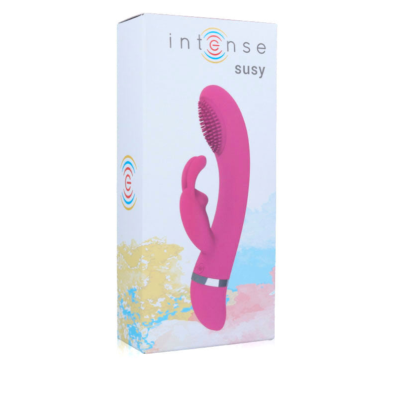 INTENSE - VIBRADOR OSCILANTE SUSY COELHO DE SILICONE ROSA - Sexshoptuga 