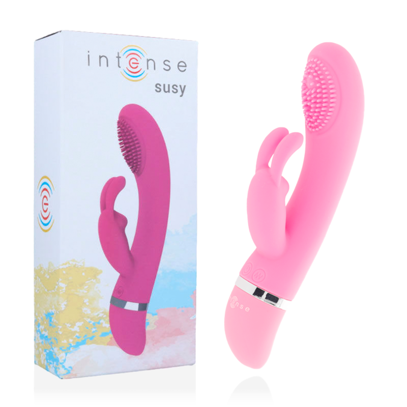 INTENSE - VIBRADOR OSCILANTE SUSY COELHO DE SILICONE ROSA - Sexshoptuga 