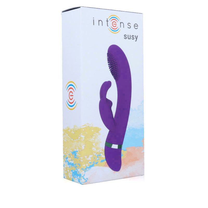 INTENSE - VIBRADOR OSCILANTE SUSY SILICON RABBIT LILAC - Sexshoptuga  Sexshoptuga 