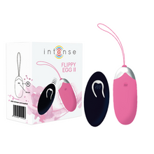 INTENSE - OVO VIBRANTE FLIPPY II COM CONTROLE REMOTO ROSA - Sexshoptuga 