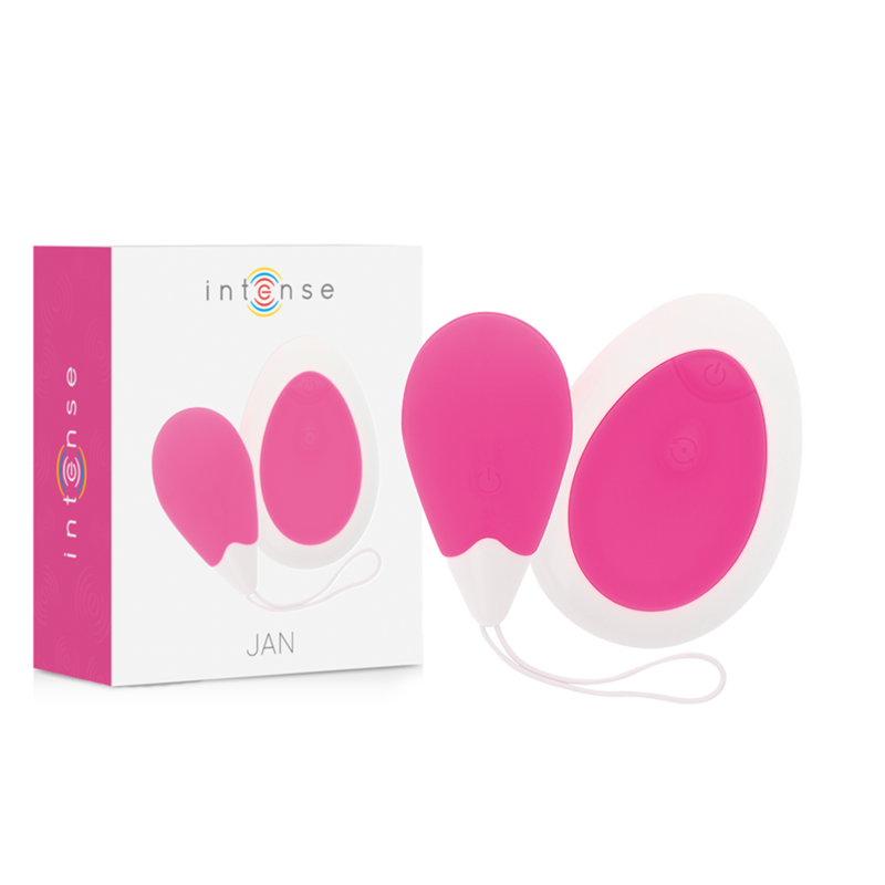 INTENSE - JAN EGG VIBRADOR CONTROLE REMOTO ROSA - Sexshoptuga  Sexshoptuga 