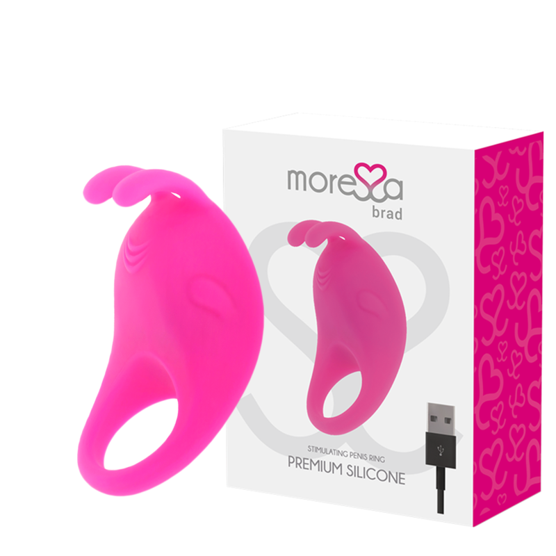 MORESSA - BRAD PREMIUM SILICONE RECARREGVEL ROSA - Sexshoptuga 