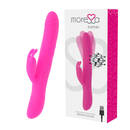 MORESSA - VIBRADOR PREMIUM SOMER COM ROTAO MÚLTIPLA - Sexshoptuga 