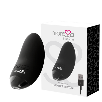 MORESSA - VIBRADOR BLOSSOM PRETO - Sexshoptuga 