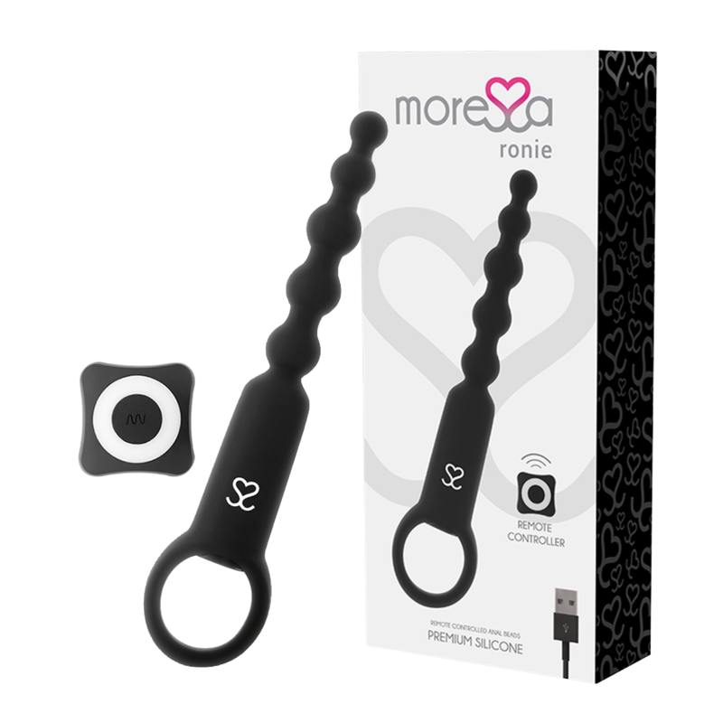 MORESSA - RONIE CONTROLE REMOTO PRETO PRAZER ANAL - Sexshoptuga 