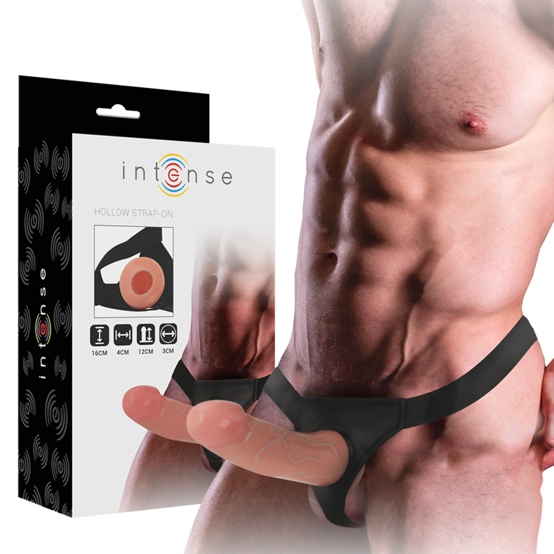 INTENSE - ARNÊS OCO COM DILDO 16 X 3 CM - Sexshoptuga  Sexshoptuga 