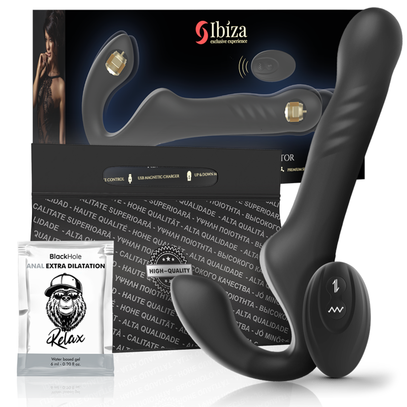 IBIZA - VIBRADOR SEM ALAS DE CONTROLE REMOTO - Sexshoptuga  Sexshoptuga 