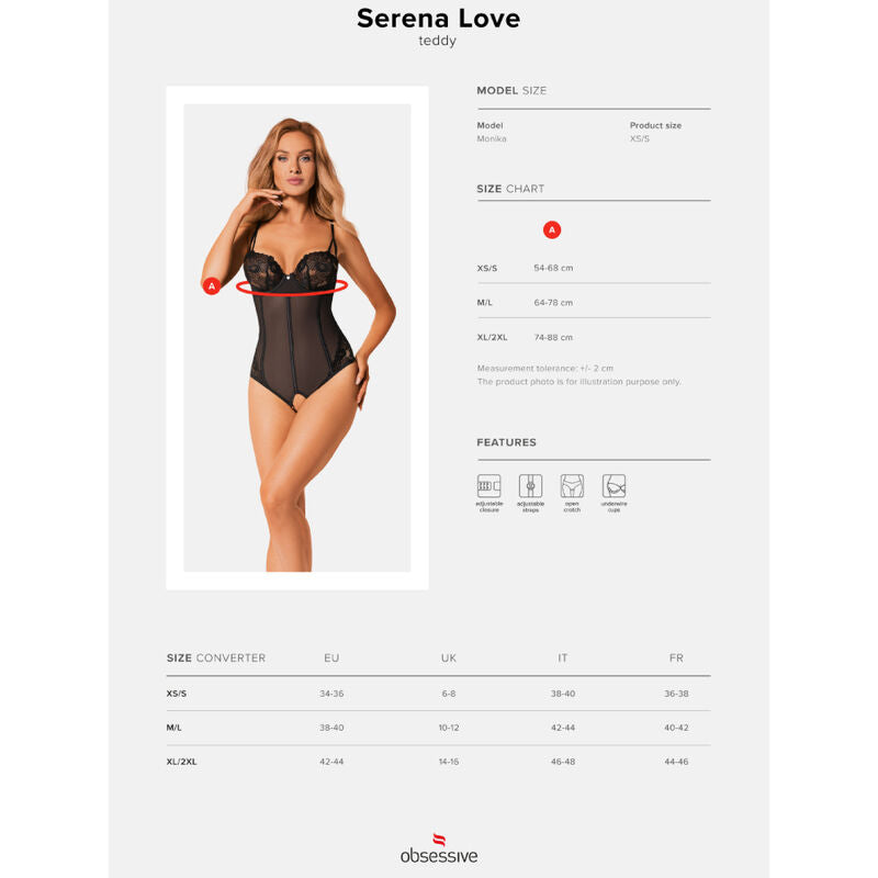 OBSESSIVE - SERENA LOVE TEDDY XS/S - Sexshoptuga  Sexshoptuga 