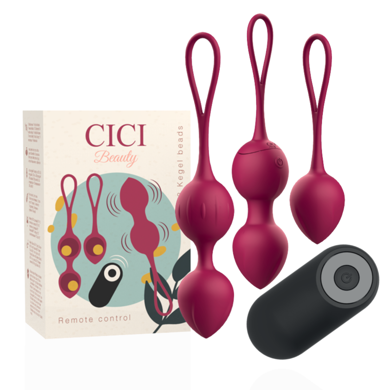 CICI BEAUTY - CONTROLE REMOTO PREMIUM SILICONE 3 VIBRANTES KEGEL BEADS - Sexshoptuga  Sexshoptuga 