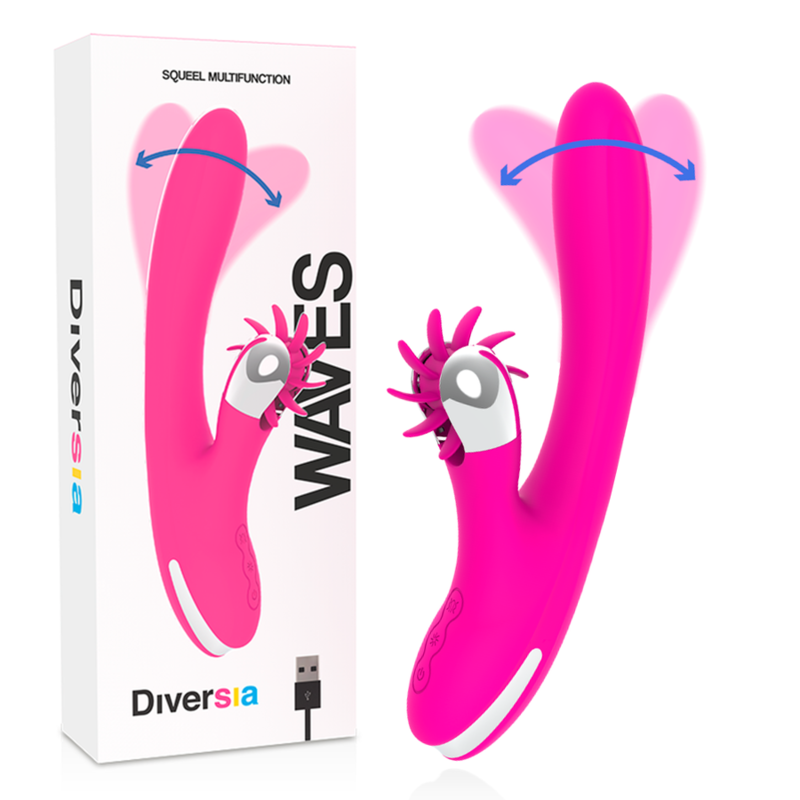 DIVERSIA - ONDAS DO COELHO 24 CM - Sexshoptuga  Sexshoptuga 