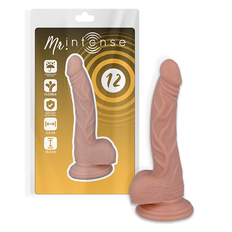 MR INTENSE - 12 REALISTIC PENIS 18.2 CM -O- 2.5 CM - Sexshoptuga 