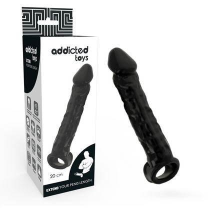 ADDICTED TOYS - DONG EXTENSO PRETA - Sexshoptuga 