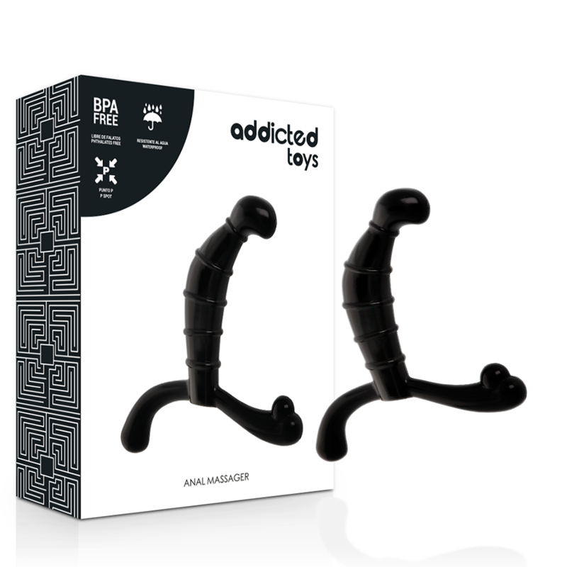 ADDICTED TOYS - PRÓSTATA ANAL PRAZER PRETO - Sexshoptuga  Sexshoptuga 