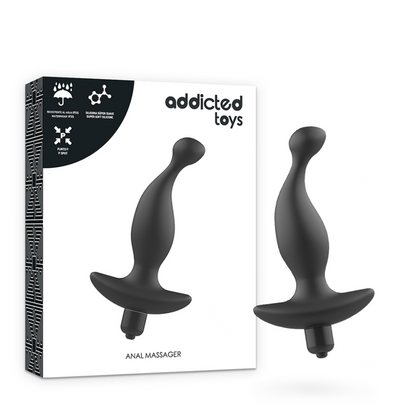 ADDICTED TOYS - MASSAGER ANAL COM VIBRATIONMODEL PRETO 1 - Sexshoptuga 