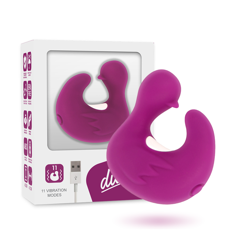 COVERME - DEDAL DE PATO ESTIMULANTE DE SILICONE RECARREGÁVEL DUCKYMANIA - Sexshoptuga 