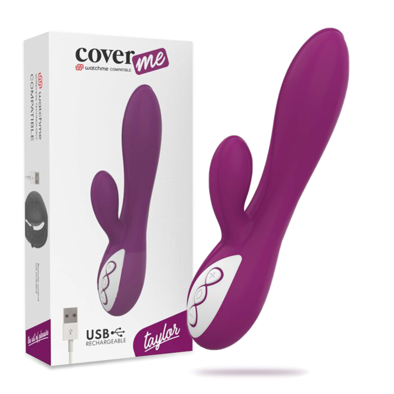 COVERME - VIBRADOR TAYLOR COMPATÍVEL COM A TECNOLOGIA WATCHME WIRELESS - Sexshoptuga  Sexshoptuga 