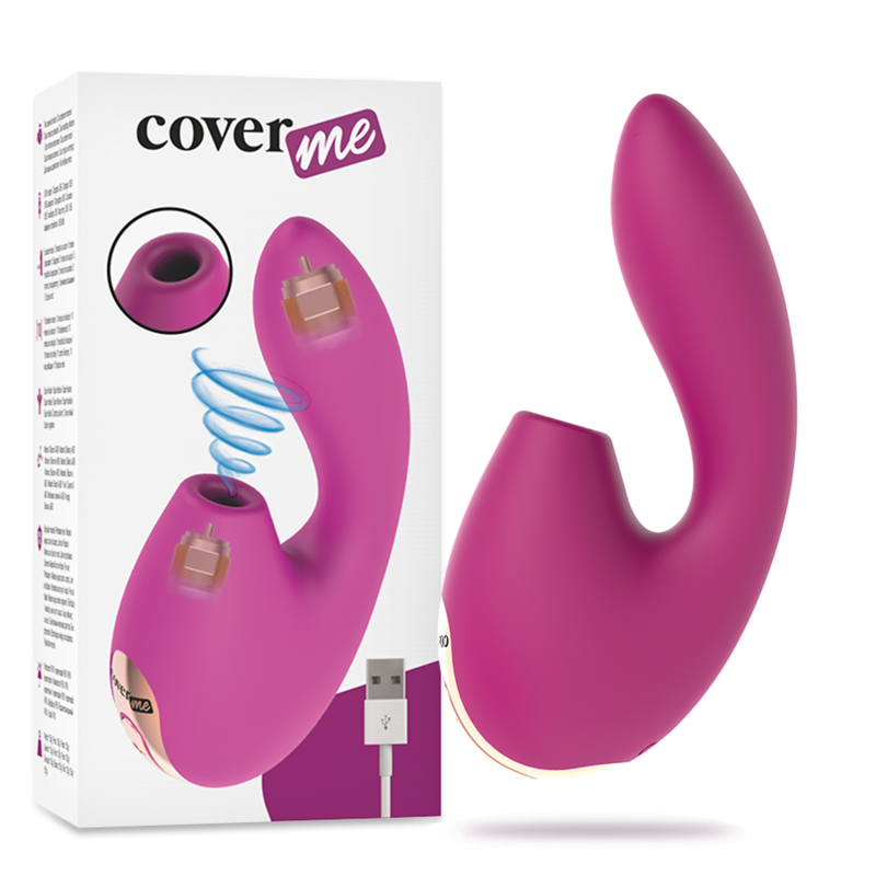 COVERME - SUCÇÃO CLITORIANA E PODEROSO VIBRADOR G-SPOT RUSH - Sexshoptuga 