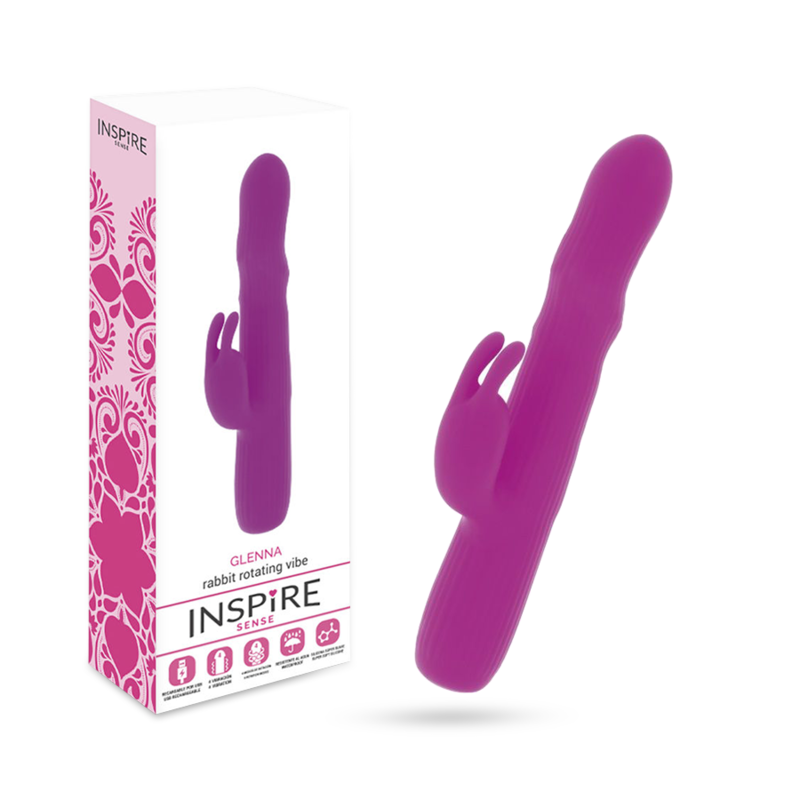 INSPIRE SENSE - GLENNA VIBRATOR RABBIT PURPLE - Sexshoptuga 