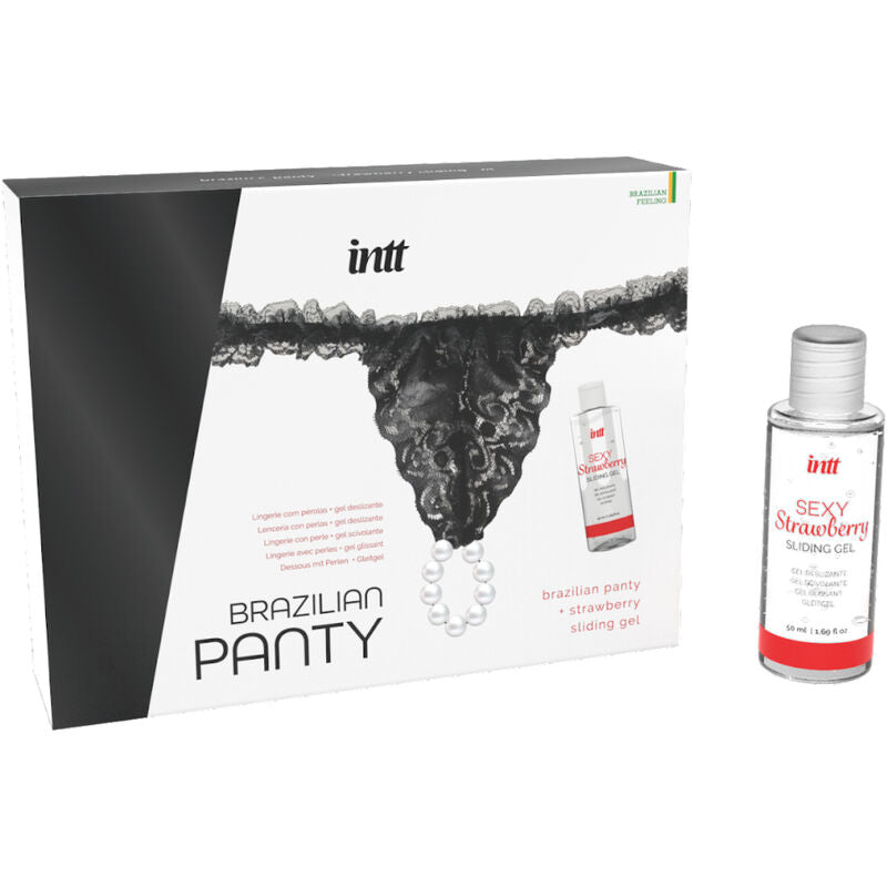 INTT RELEASES - CALÇA PRETA BRASILEIRA COM PÉROLAS E GEL LUBRIFICANTE 50 ML - Sexshoptuga  Sexshoptuga 