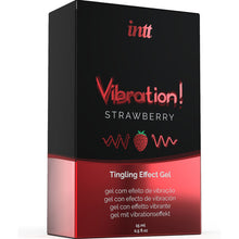 INTT - PODEROSO ESTIMULANTE ÍNTIMO GEL VIBRATÓRIO LÍQUIDO MORANGO 15 ML - Sexshoptuga  Sexshoptuga 