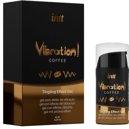 INTT - PODEROSO GEL VIBRANTE LÍQUIDO ESTIMULANTE ÍNTIMO CAF 15ML - Sexshoptuga 