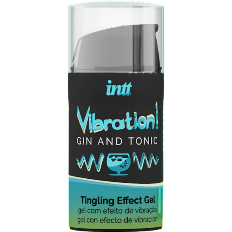 INTT - PODEROSO ESTIMULANTE ÍNTIMO LÍQUIDO VIBRADOR GEL GIN & TÔNICO 15ML - Sexshoptuga 