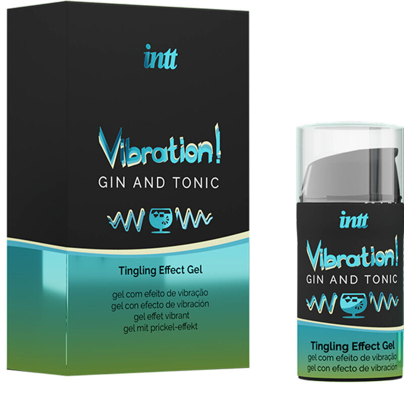 INTT - PODEROSO ESTIMULANTE ÍNTIMO LÍQUIDO VIBRADOR GEL GIN & TÔNICO 15ML - Sexshoptuga 