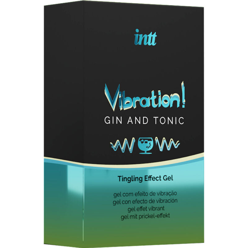 INTT - PODEROSO ESTIMULANTE ÍNTIMO LÍQUIDO VIBRADOR GEL GIN & TÔNICO 15ML - Sexshoptuga  Sexshoptuga 