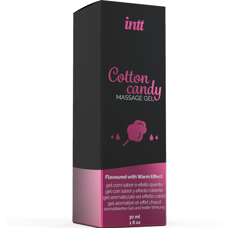 INTT MASSAGE & ORAL SEX - GEL DE MASSAGEM COM SABOR ALGODÃO DOCE E EFEITO AQUECENTE - Sexshoptuga  Sexshoptuga 