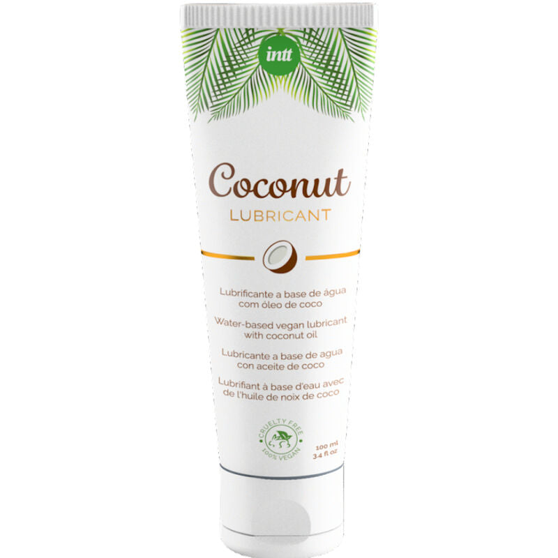 INTT - LUBRIFICANTE VEGANO BASE DE GUA COM INTENSO SABOR DE COCO - Sexshoptuga  Sexshoptuga 