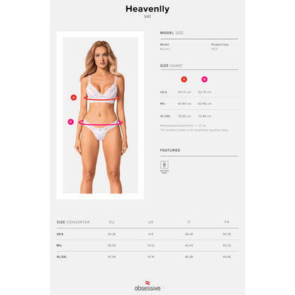 OBSESSIVE - CONJUNTO HEAVENLLY 2 PEAS XS/S - Sexshoptuga 