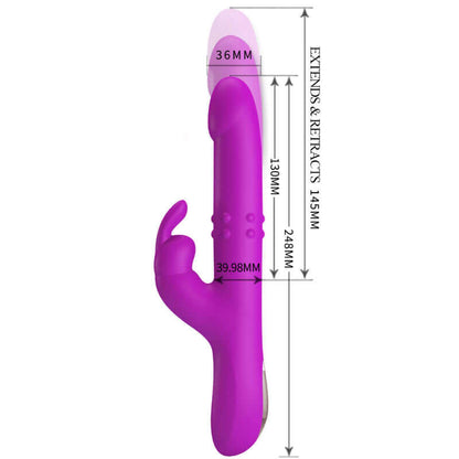 PRETTY LOVE - VIBRADOR REESE COM ROTAO ROXA - Sexshoptuga 