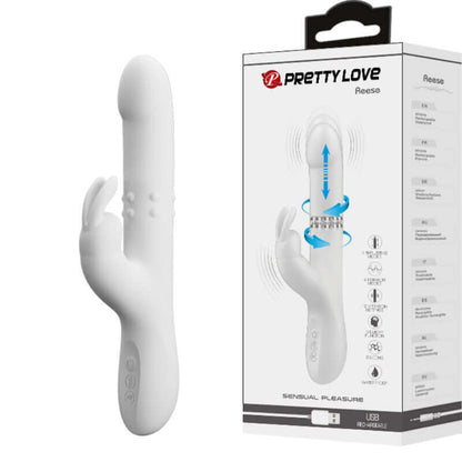 PRETTY LOVE - VIBRADOR REESE COM ROTAO DE PRATA - Sexshoptuga 