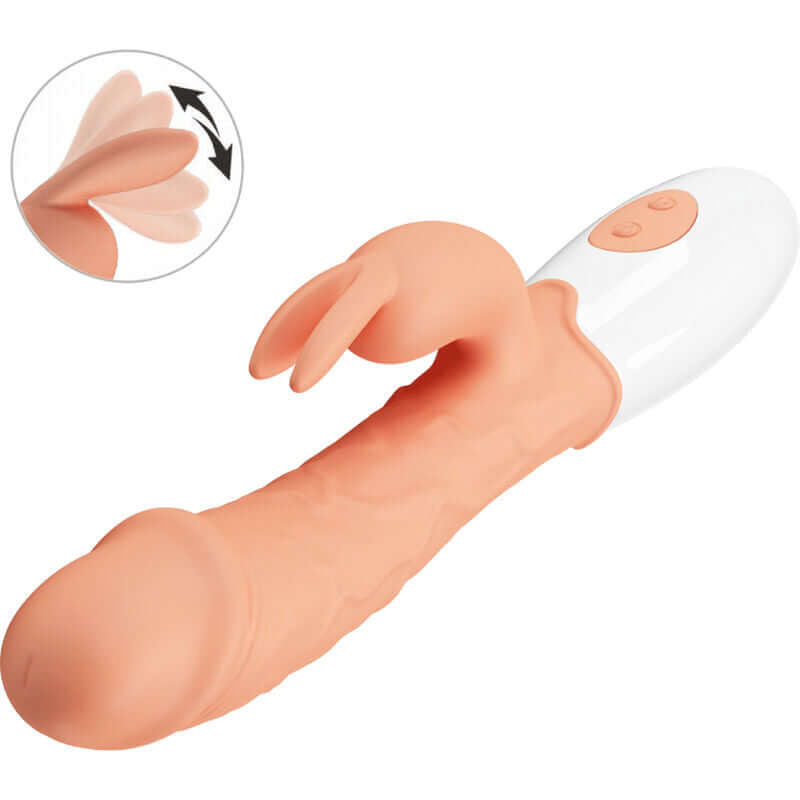 PRETTY LOVE - VIBRADOR COELHO DA PSCOA COM ESTIMULADOR - Sexshoptuga 