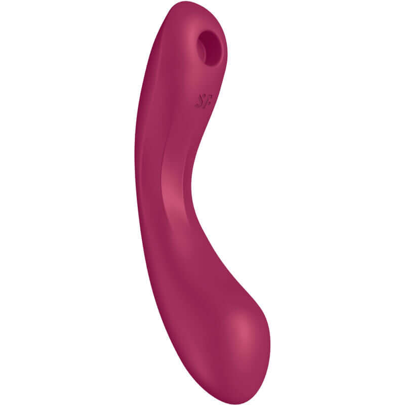 SATISFYER - CURVE TRINITY 1 AIR PULSE VIBRATION VERMELHO - Sexshoptuga  Sexshoptuga 